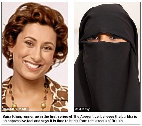 Saira Khan - burkha article