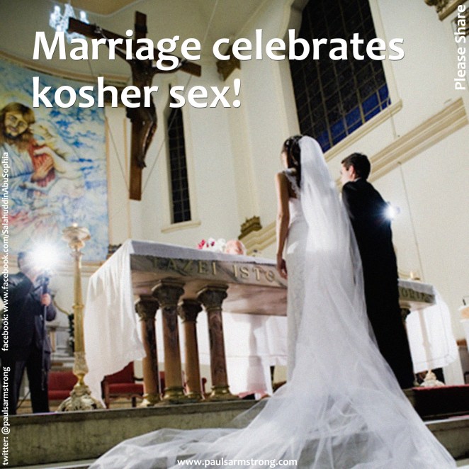 Marriage celebrates kosher sex!