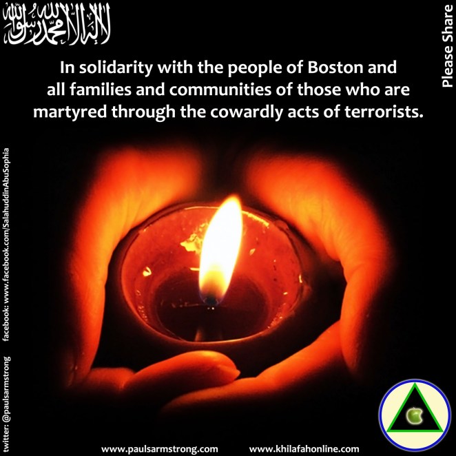 In solidarity with the people of Boston