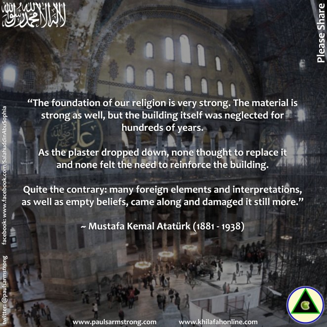 Ataturk on the foundation and strength of Islam