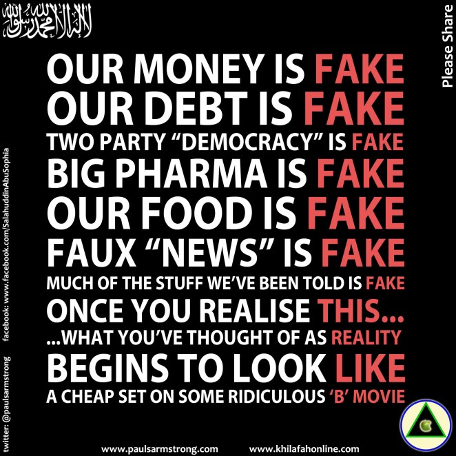 Our money is fake etc
