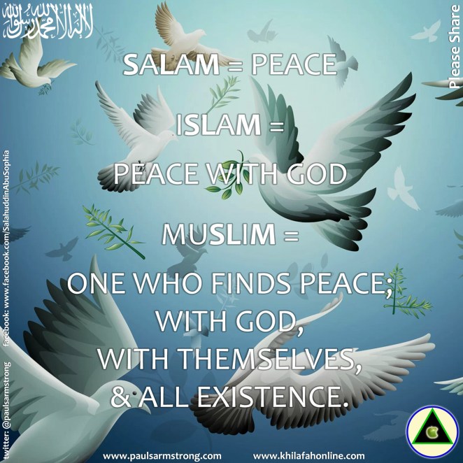 Salam means Peace