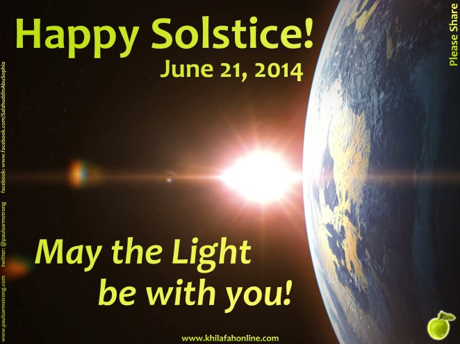 Happy Solstice, June 21, 2014.