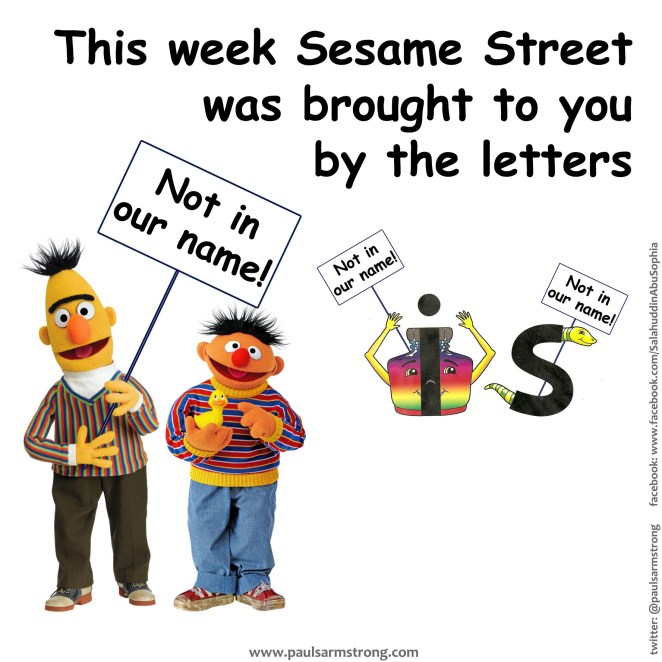 Sesame Street brought to you by the letters I and S